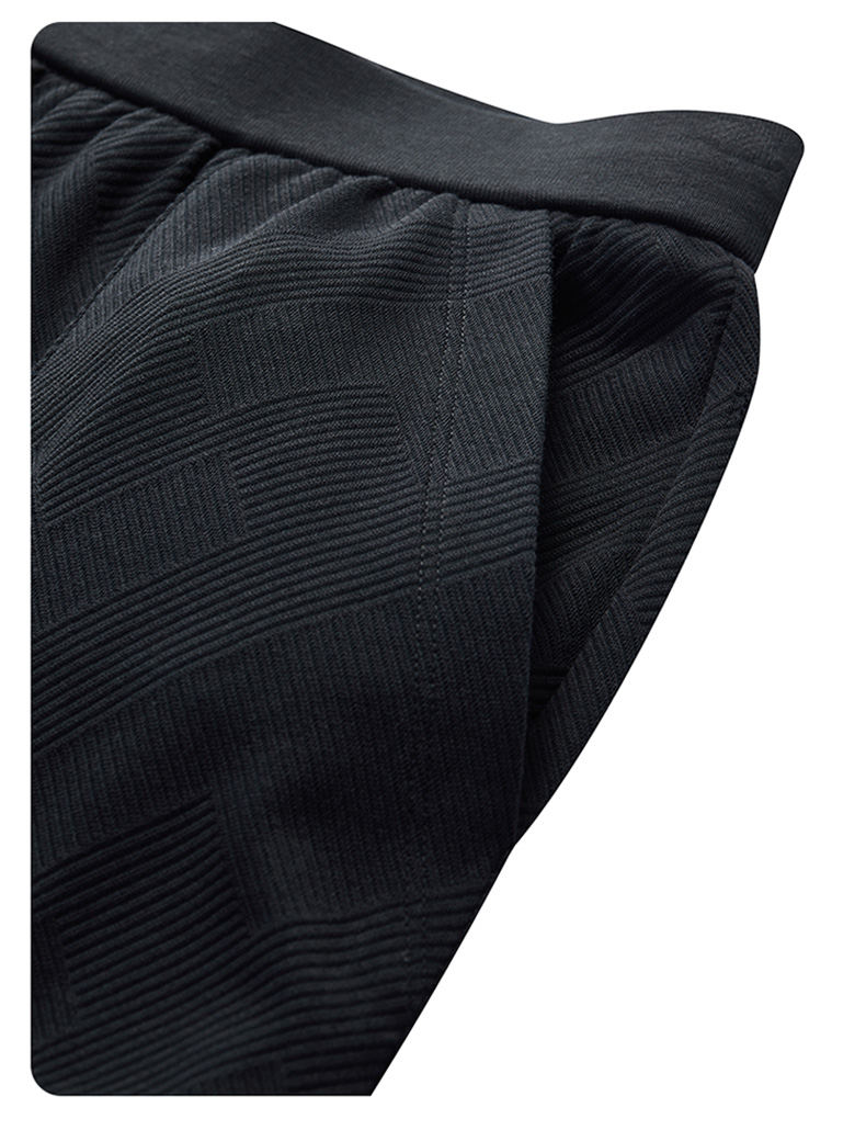 (130-170cm) FILA KIDS WHITE LINE Boy's Knit 5 Inch Pants in Navy