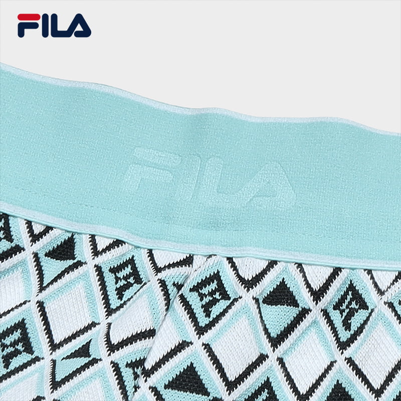 FILA CORE WHITE LINE EMERALD Women's Knit Pants in Full Print