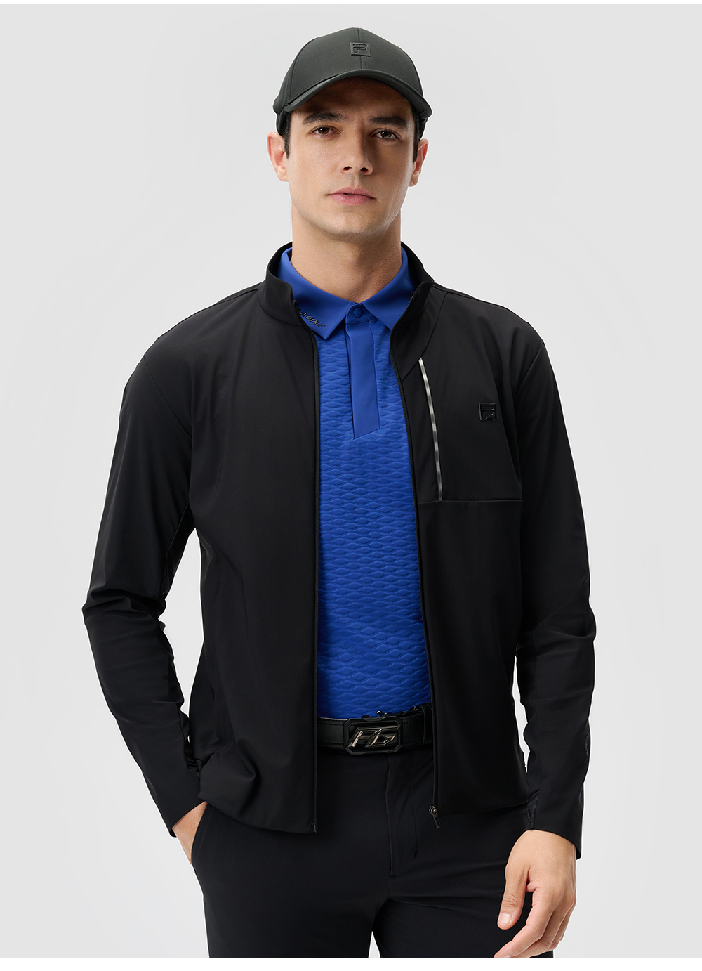 FILA CORE ATHLETICS GOLF2 Men Knit Top (Black)