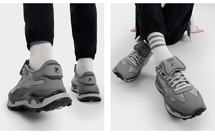FILA CORE FASHION KM 2 Men Sneakers (Grey / Coral/Blue)