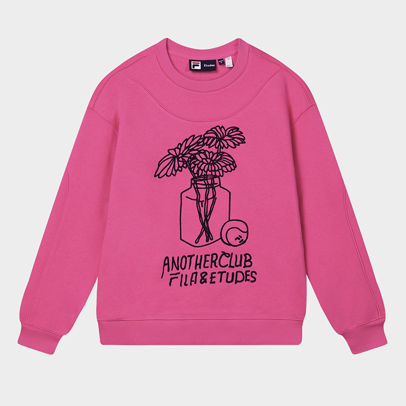 FILA CORE x ETUDES ANOTHER CLUB Women's Sweat in Pink