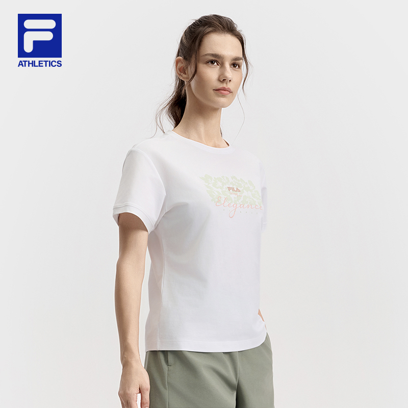 FILA CORE ATHLETICS FILA-FIT WOMEN Women Short Sleeve T-shirt (Black / White)