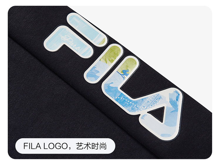 (105-130cm) FILA KIDS WHITE LINE Boys Knit Pants in Navy Blue
