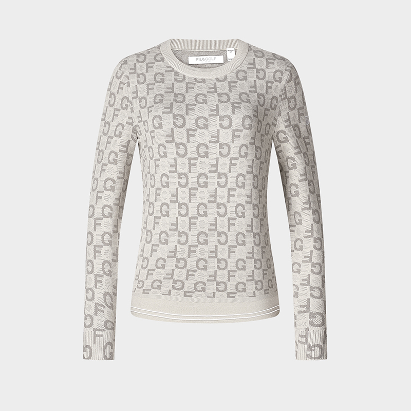 FILA CORE ATHLETICS GOLF Women Knit Sweater in Full Print