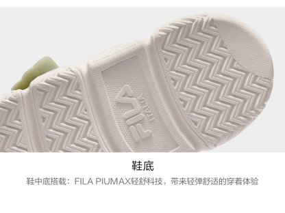 FILA FUSION BARRICADE Women Slippers (White / Icy Blue / Pink)