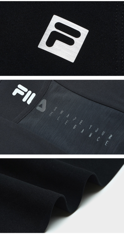 FILA CORE ATHLETICS BLACK Women Cotton Vest (Black)