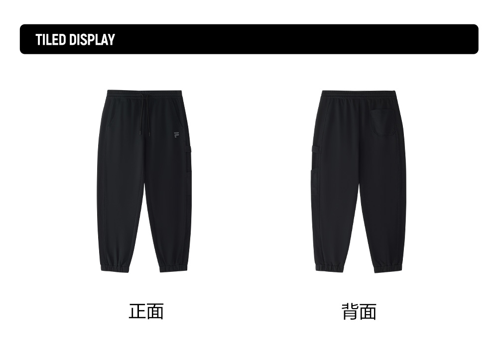 FILA FUSION INLINE FUSION X WORKWEAR STREET DOLPHIN Men Knit Pants (Black)