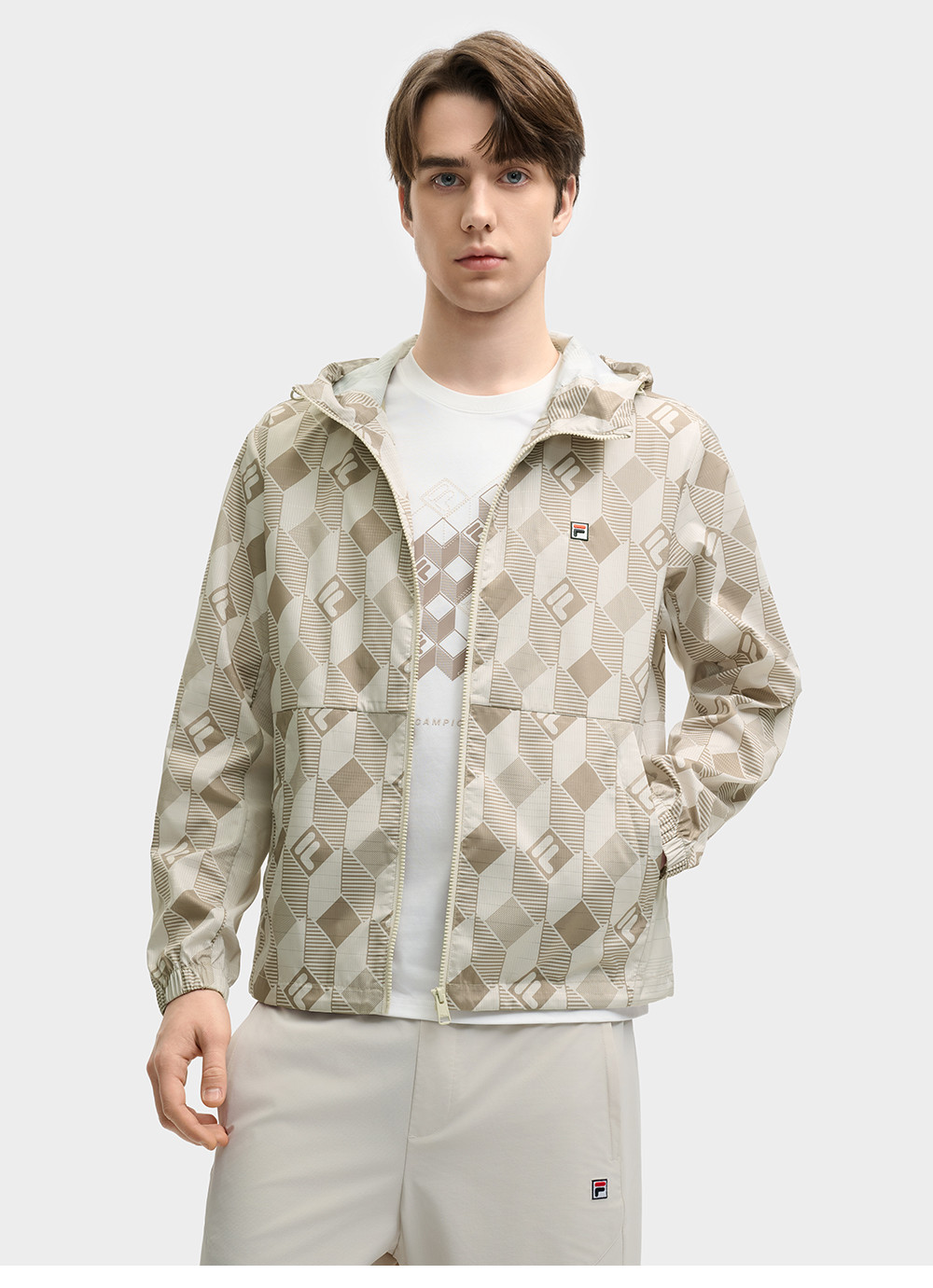 FILA CORE LIFESTYLE HERITAGE SPRING IMAGINATION Men Woven Jacket (Full Print)