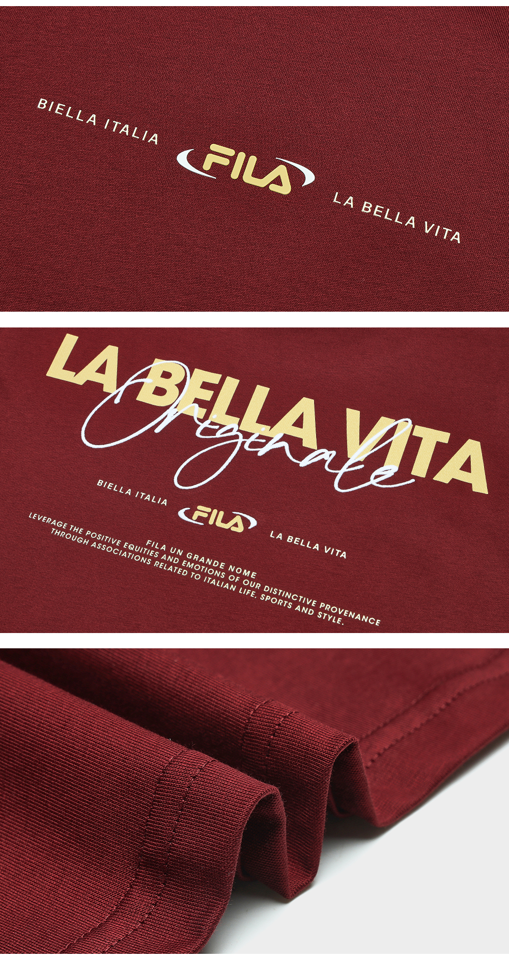 FILA CORE LIFESTYLE ORIGINALE FÊTE DE LA MUSIQUE Men Short Sleeve T-shirt (Brown / Navy)