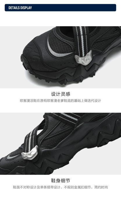 FILA CORE FASHION OAKMONT Women Sandals (Black / White)