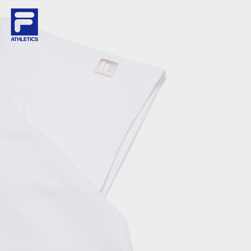 FILA CORE ATHLETICS FITNESS BLACK WOMEN FILA-FIT Women Short Sleeves T-Shirt (White)