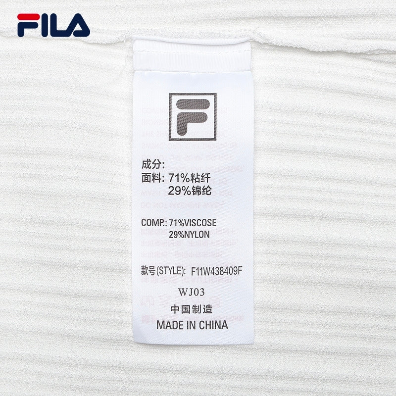 FILA CORE LIFESTYLE HERITAGE Women Knit Top (White)