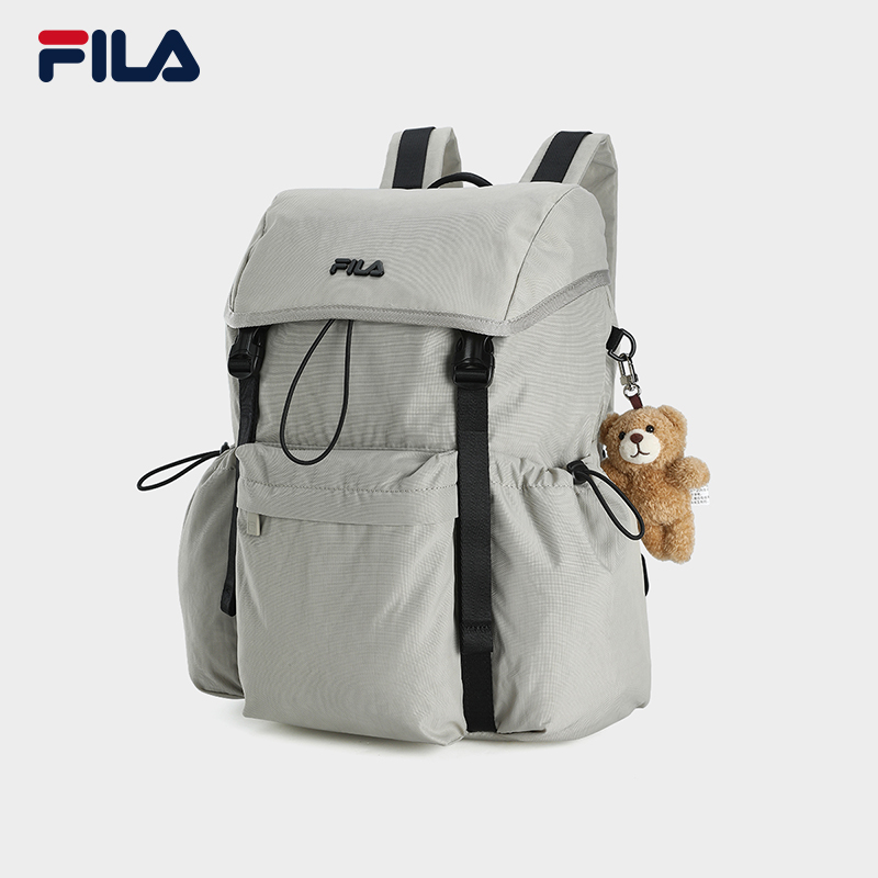 FILA CORE LIFESTYLE OR BAGS Unisex Backpack (Black / Light Khaki / Pink)