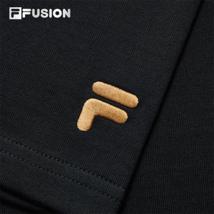 FILA FUSION SPECIAL PLANNING Knitted Short Sleeve Top BLACK