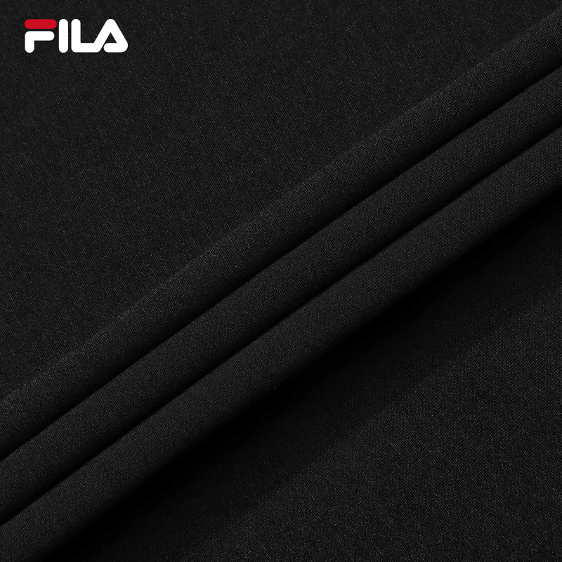 FILA CORE Men MILANO Knitted Short Sleeve Top BLACK