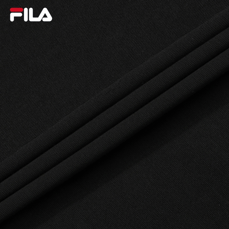 FILA CORE Men CNY Knitted Short Sleeve Top BLACK