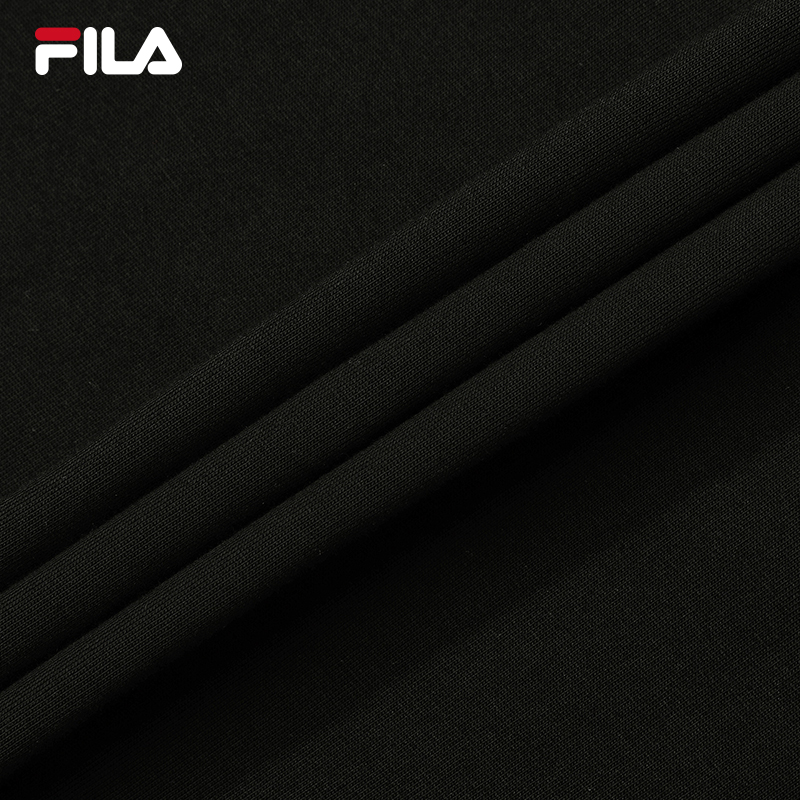 FILA CORE Men ORIGINALE Knitted Short Sleeve Top BLACK