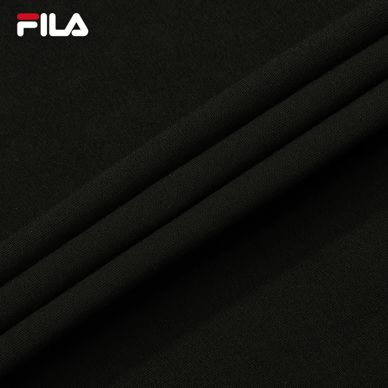 FILA CORE Men ORIGINALE Knitted Short Sleeve Top BLACK