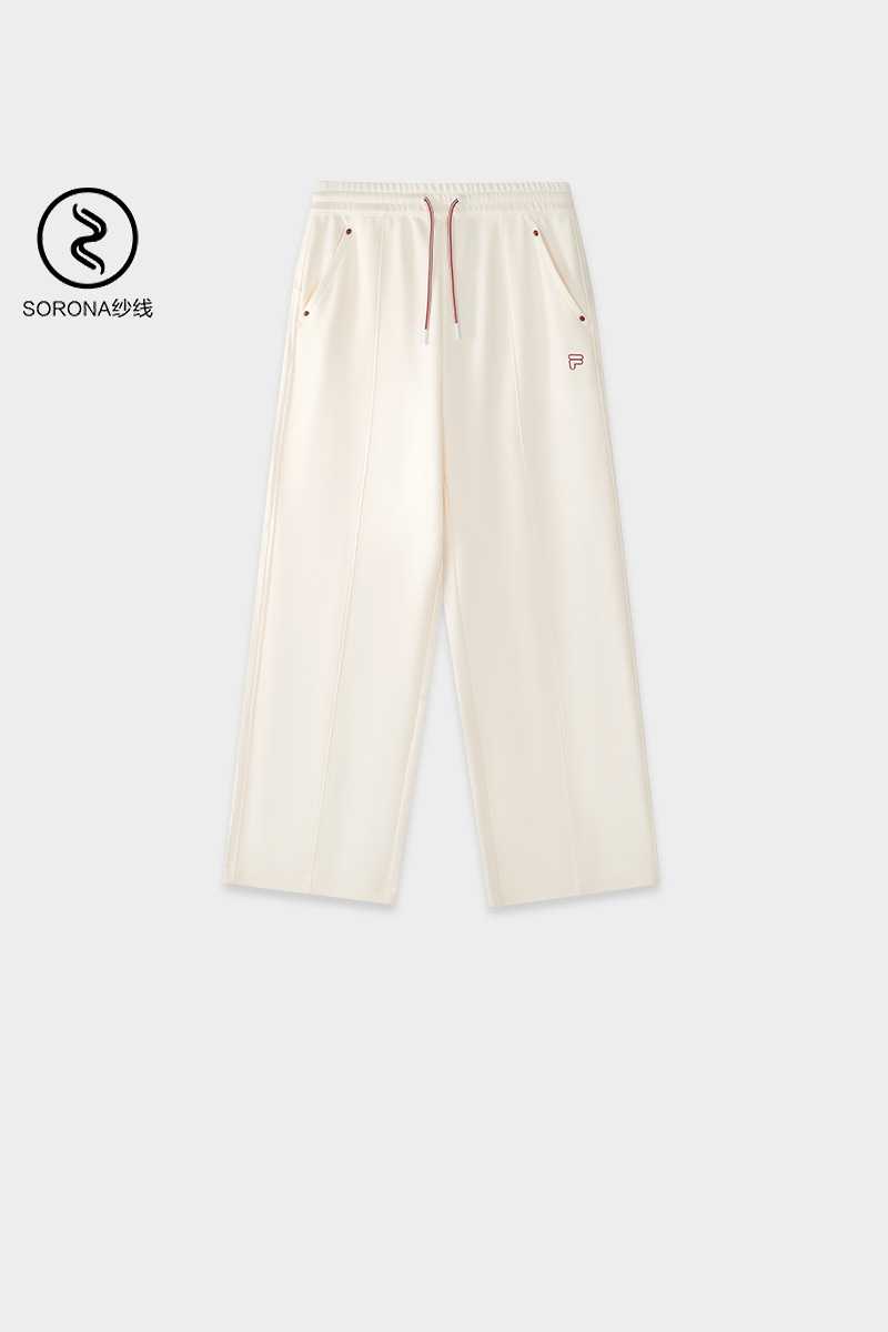 FILA FUSION Women SPECIAL PLANNING Knitted Pants WHITE
