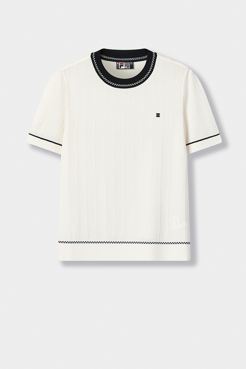 FILA CORE Women WHITE Knitted Top IVORY