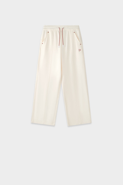 FILA FUSION Women SPECIAL PLANNING Knitted Pants WHITE