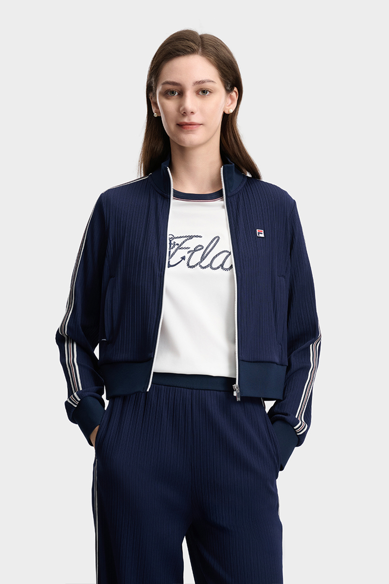 FILA WOMEN'S HERITAGE Knitted Long Sleeve Jacket