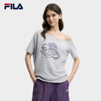 FILA WOMEN'S ORIGINALE Knitted Short Sleeve Top