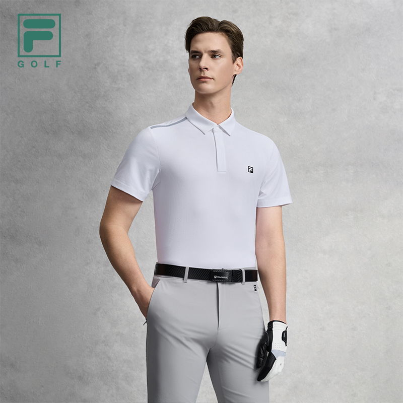 FILA MEN'S GOLF Knitted Short Sleeve Polo Shirt