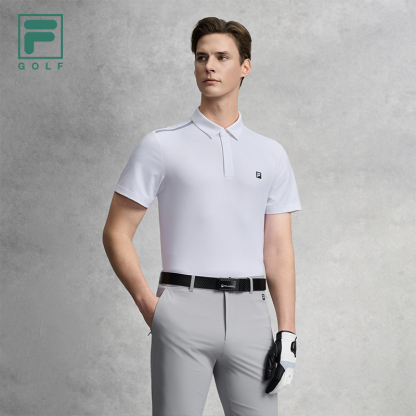 FILA MEN'S GOLF Knitted Short Sleeve Polo Shirt