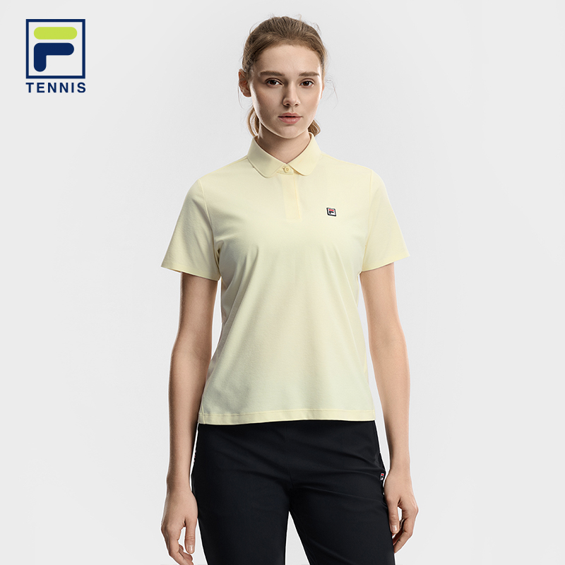 FILA WOMEN'S TENNIS Knitted Short Sleeve Polo Shirt