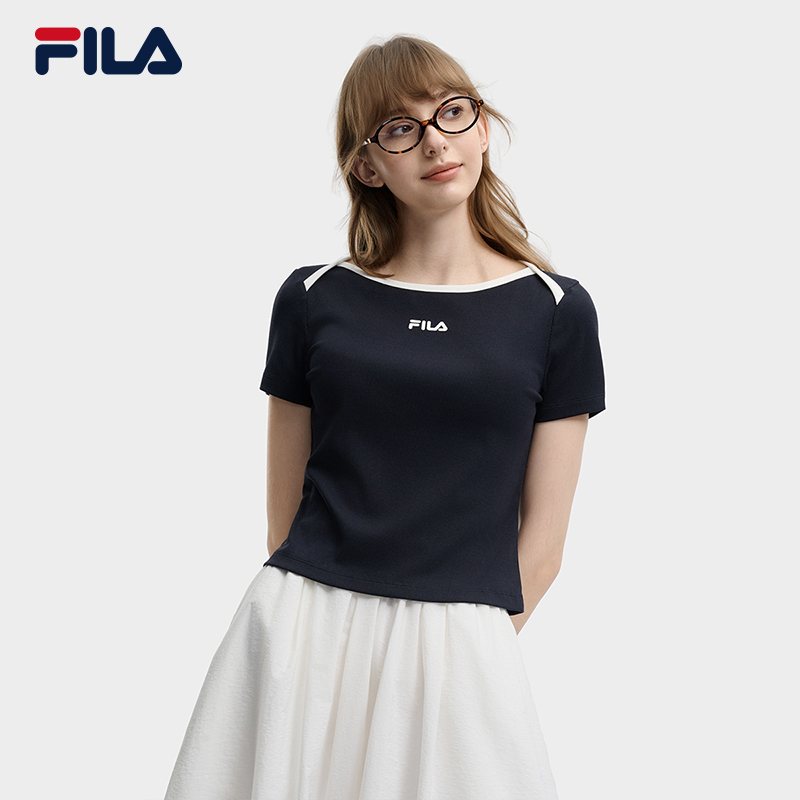 FILA WOMEN'S ORIGINALE Knitted Short Sleeve Top