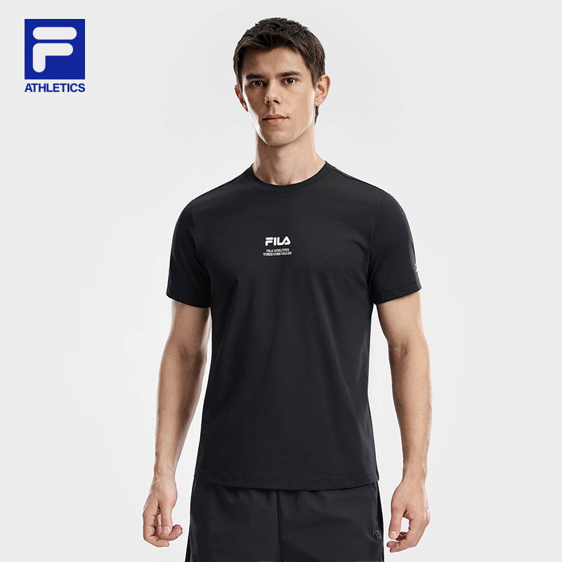 FILA MEN'S FITNESS Knitted Short Sleeve Top