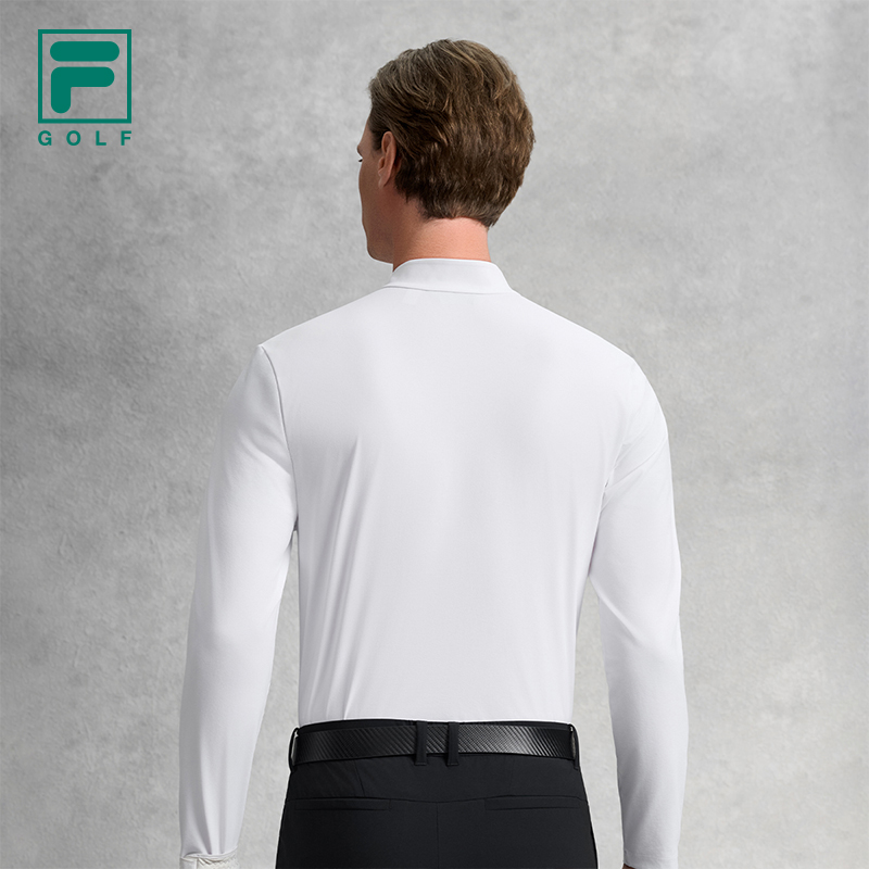 FILA CORE Men GOLF Knit Long Sleeve Top