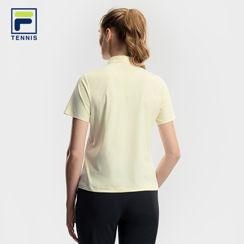 FILA WOMEN'S TENNIS Knitted Short Sleeve Polo Shirt