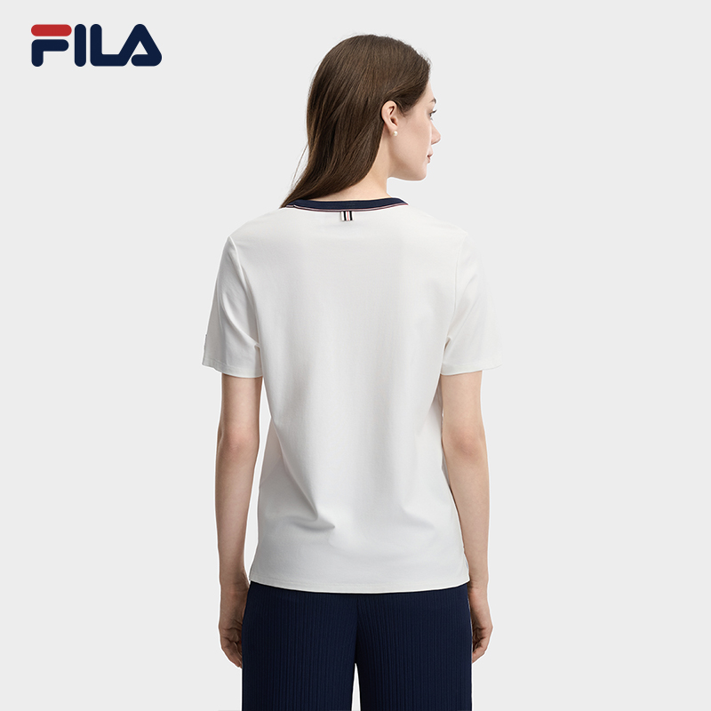 FILA WOMEN'S HERITAGE Knitted Short Sleeve Top