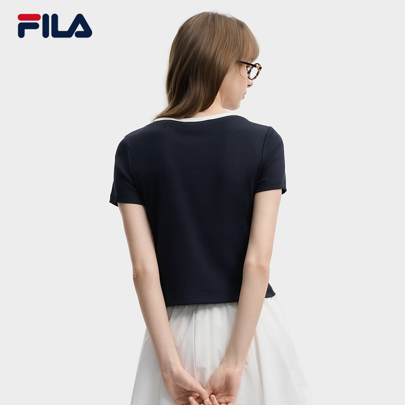 FILA WOMEN'S ORIGINALE Knitted Short Sleeve Top
