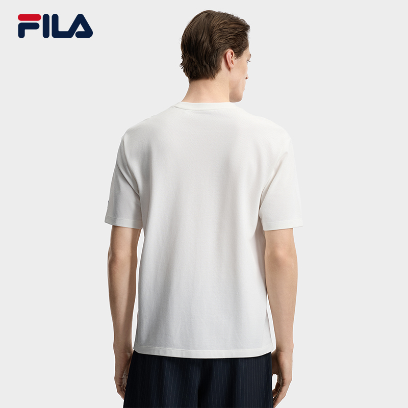 FILA MEN'S HERITAGE Knitted Short Sleeve Top