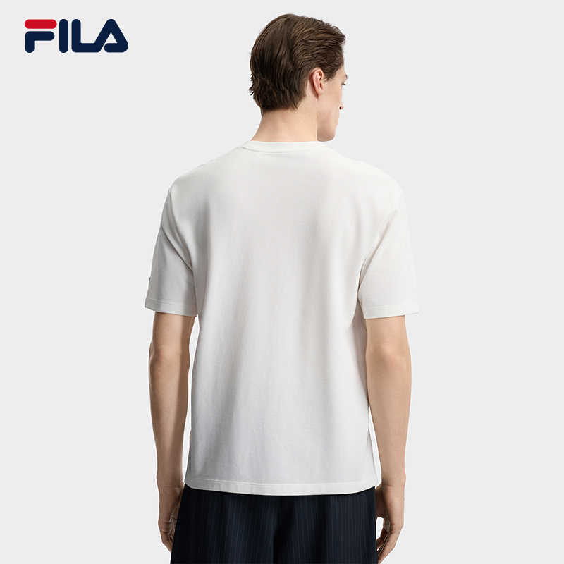 FILA MEN'S HERITAGE Knitted Short Sleeve Top