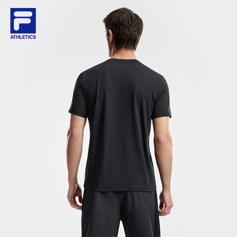 FILA MEN'S FITNESS Knitted Short Sleeve Top