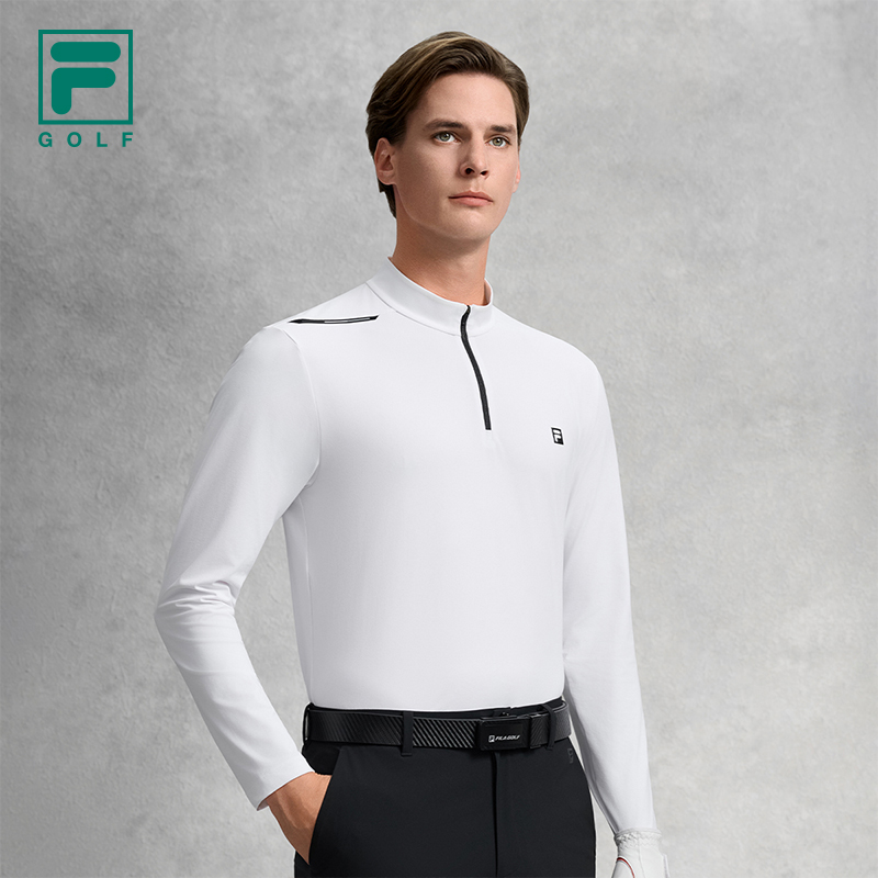 FILA CORE Men GOLF Knit Long Sleeve Top