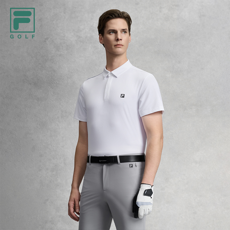 FILA MEN'S GOLF Knitted Short Sleeve Polo Shirt