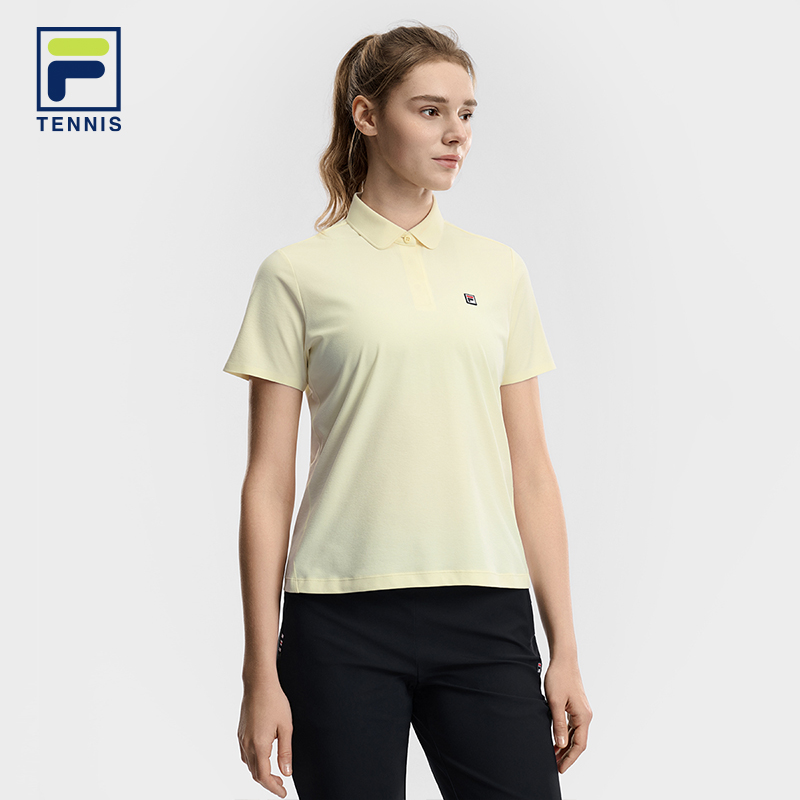 FILA WOMEN'S TENNIS Knitted Short Sleeve Polo Shirt