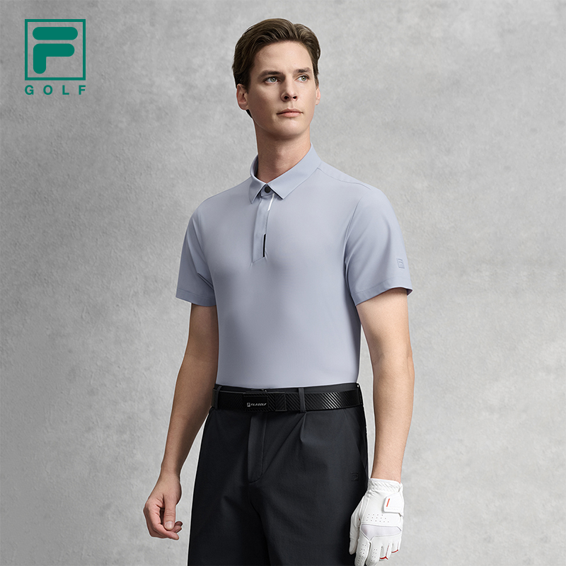 FILA MEN'S GOLF Knitted Short Sleeve Polo Shirt