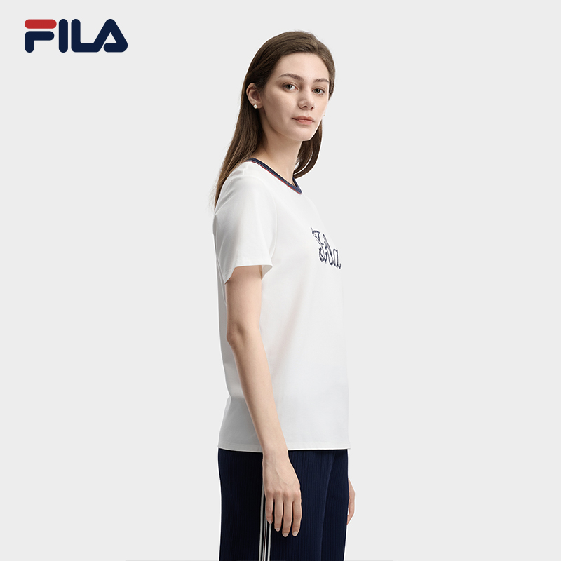 FILA WOMEN'S HERITAGE Knitted Short Sleeve Top