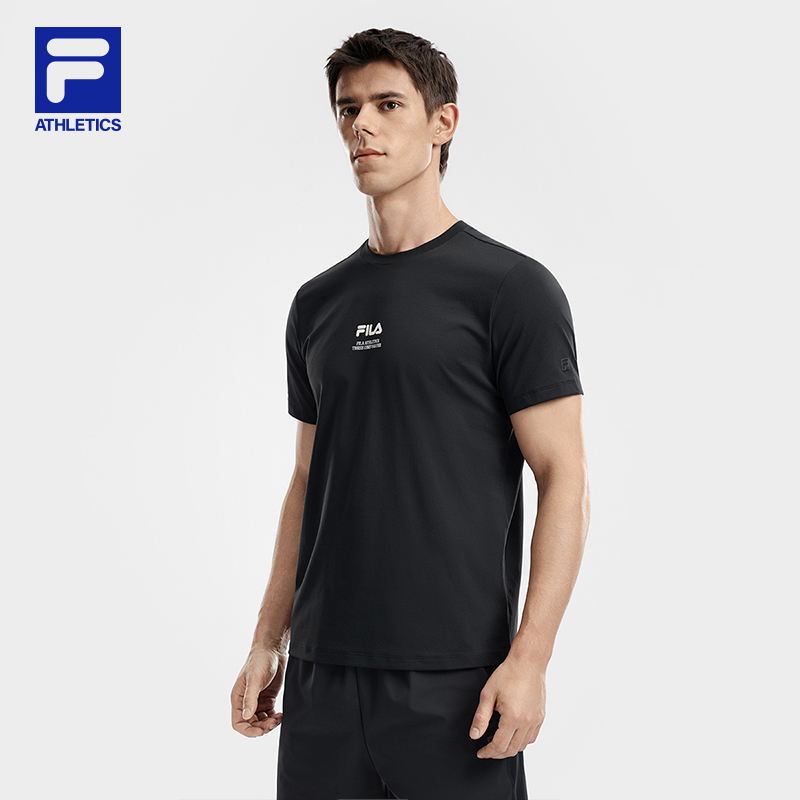 FILA MEN'S FITNESS Knitted Short Sleeve Top