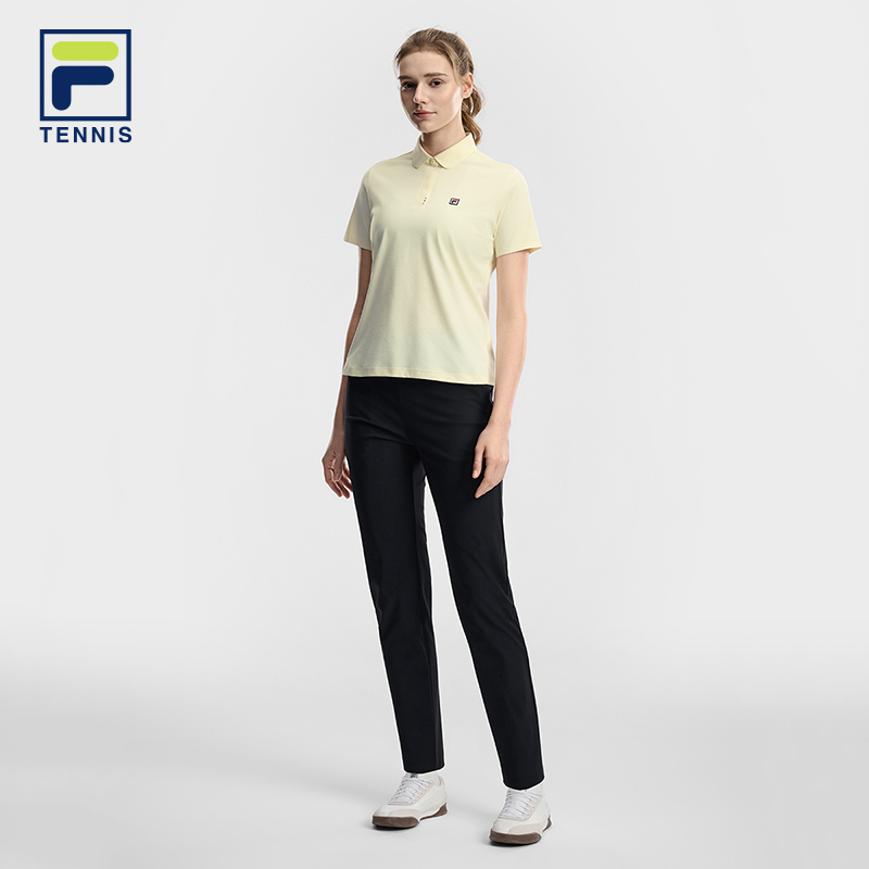 FILA WOMEN'S TENNIS Knitted Short Sleeve Polo Shirt