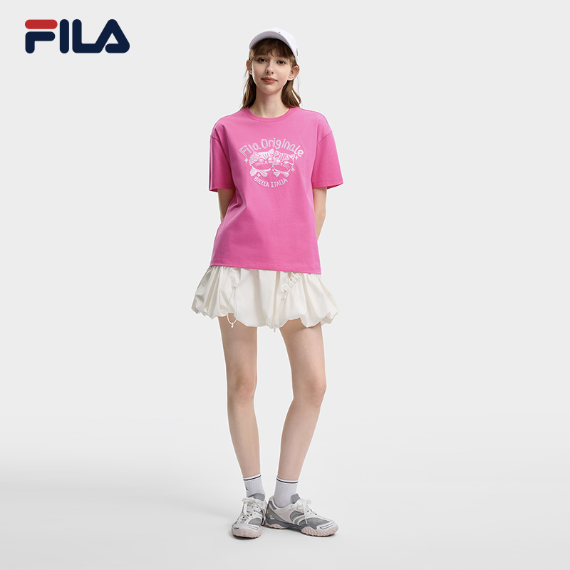 FILA WOMEN'S ORIGINALE Knitted Short Sleeve Top