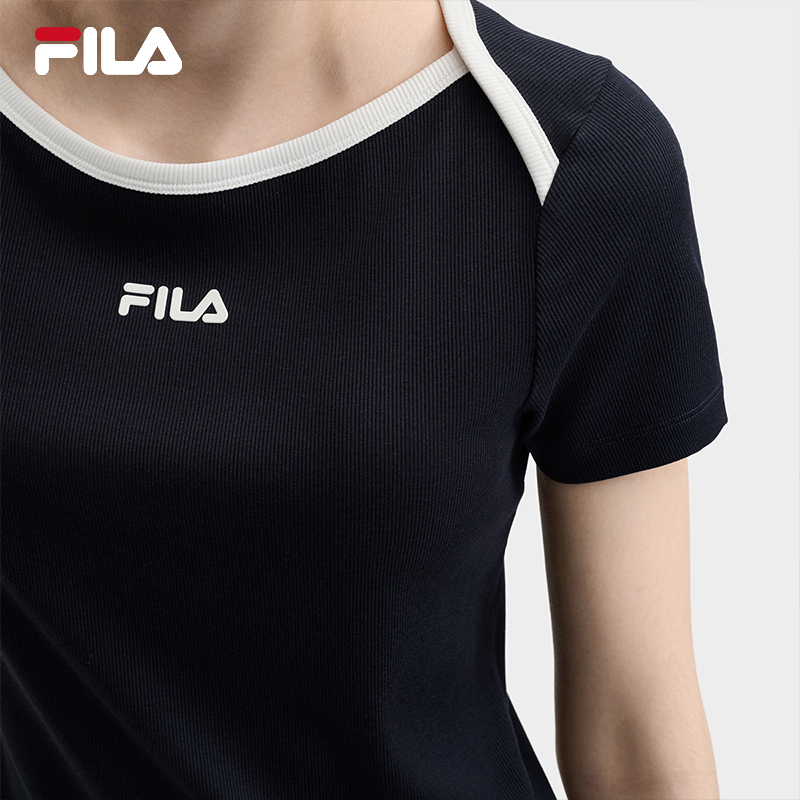 FILA WOMEN'S ORIGINALE Knitted Short Sleeve Top