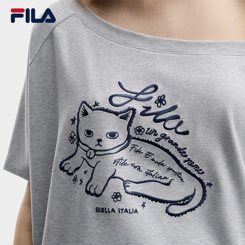 FILA WOMEN'S ORIGINALE Knitted Short Sleeve Top