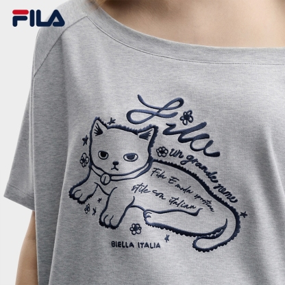 FILA WOMEN'S ORIGINALE Knitted Short Sleeve Top